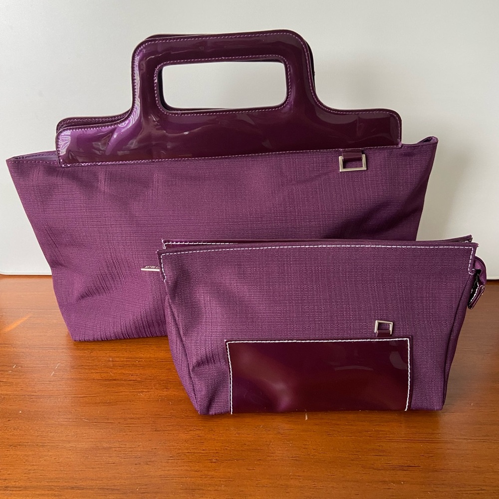 Estée Lauder 2-piece Travel Makeup & Toiletries Bag Set, Purple